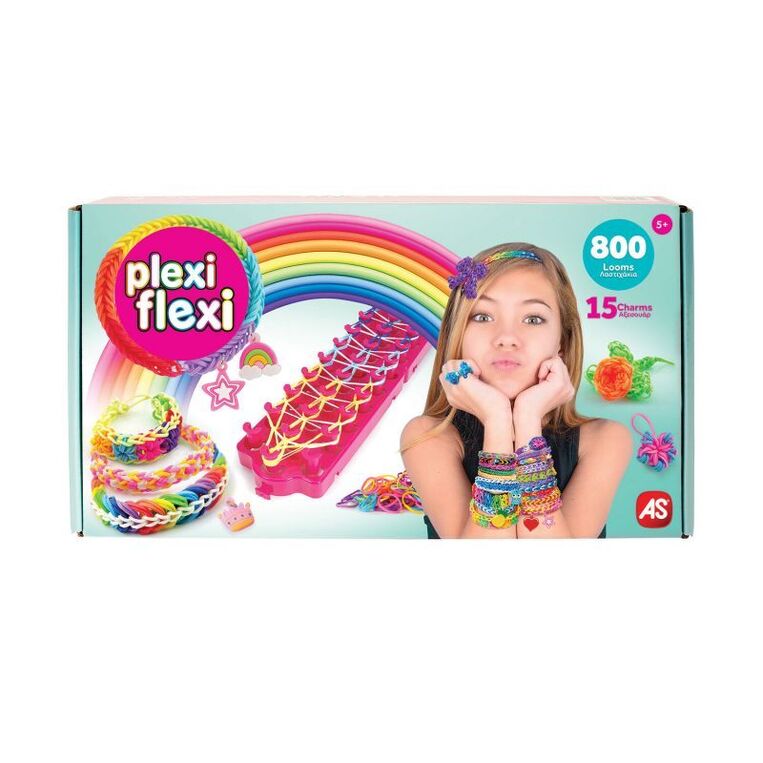 AS COMPANY PLEXI FLEXI ΑΡΓΑΛΕΙΟΣ ΜΕ 800τεμ ΛΑΣΤΙΧΑΚΙΑ ΚΑΙ 15τεμ ΑΞΕΣΟΥΑΡ 25568