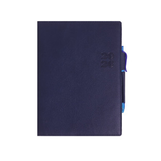 2026 ΗΜΕΡΟΛΟΓΙΟ ΗΜΕΡΗΣΙΟ 17x25cm ΜΠΛΕ ΣΚΟΥΡΟ ΜΕ ΘΗΚΗ ΚΑΙ ΣΤΥΛΟ 041 (EKDOSIS)