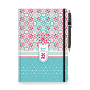 2026 ΗΜΕΡΟΛΟΓΙΟ ΗΜΕΡΗΣΙΟ KAPO 12x17cm ΚΑΡΟ MANDALA ΜΕ ΛΑΣΤΙΧΟ / ΣΤΥΛΟ KAI ΕΥΡΕΤΗΡΙΟ ΜΗΝΩΝ 890122 (ΤΡΙΠΕΡΙΝΑ)