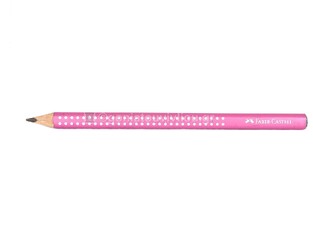 FABER CASTELL ΜΟΛΥΒΙ JUMBO SPARKLE ΝΟ 2 ΡΟΖ (ΜΕ ΓΚΛΙΤΕΡ) 111612