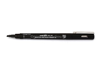UNIBALL ΜΑΡΚΑΔΟΡΑΚΙ PIN FINE LINE CHISEL 3.0mm ΠΛΑΚΕ ΜΥΤΗ