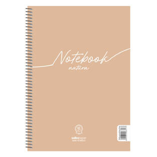 SALKO ΤΕΤΡΑΔΙΟ ΣΠΙΡΑΛ A4 (21x29,7cm) 2 ΘΕΜΑΤΩΝ 60φ NOTEBOOK NATURA ΚΙΤΡΙΝΟ 6387