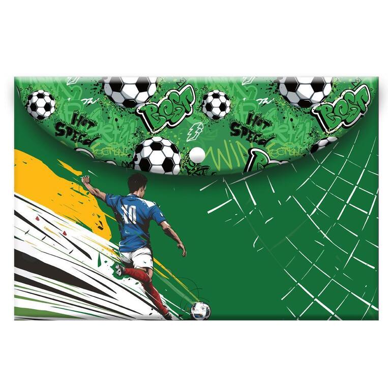 ΦΑΚΕΛΟΣ ΜΕ ΚΟΥΜΠΙ ΠΛΑΣΤΙΚΟΣ A4 (21x29,7cm) ΠΟΔΟΣΦΑΙΡΟ 587334