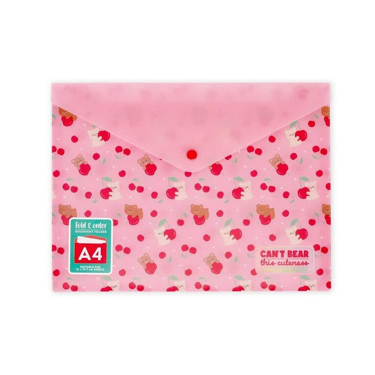 LEGAMI ΦΑΚΕΛΟΣ ΜΕ ΚΟΥΜΠΙ ΠΛΑΣΤΙΚΟΣ A4 (21x29,7cm) TEDDY CHERRY PFB0004