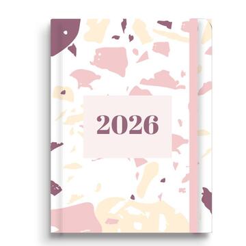 2026 ΗΜΕΡΟΛΟΓΙΟ ΗΜΕΡΗΣΙΟ 14x20cm VERSUS ΜΕ ΛΑΣΤΙΧΟ ΡΟΖ 587118 (TESORO)