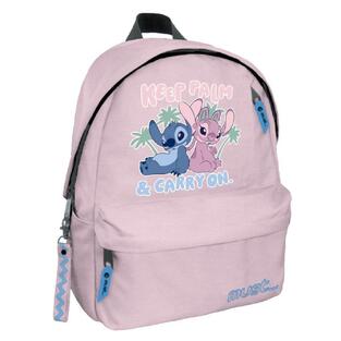 MUST TEAM ΣΧΟΛΙΚΗ ΤΣΑΝΤΑ ΣΑΚΙΔΙΟ ΠΛΑΤΗΣ 1 ΘΗΚΗ LILO AND STITCH KEEP PALM AND CARRY ON ΡΟΖ 565696
