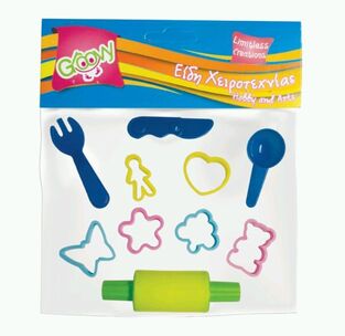 GROOVY ΣΕΤ ΚΑΛΟΥΠΙΑ ΜΟΝΤΕΛΙΣΜΟΥ ΠΛΑΣΤΙΚΑ 10τεμ 076083