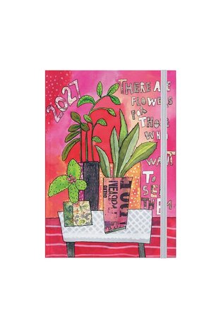 2027 ΗΜΕΡΟΛΟΓΙΟ ΗΜΕΡΗΣΙΟ 12x17cm COLLAGE d THERE ARE FLOWERS ΜΕ ΛΑΣΤΙΧΟ ΚΑΙ ΣΤΥΛΟΘΗΚΗ 72072 (ΛΙΝΑΡΔΑΤΟΣ)