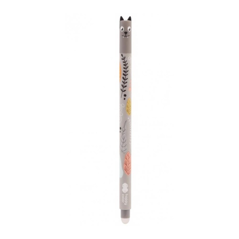 HAPPY COLOR ΣΤΥΛΟ ΠΟΥ ΣΒΗΝΕΙ GEL 0.5mm FLORAL ΓΚΡΙ (ΜΠΛΕ ΓΡΑΦΗ) 018866