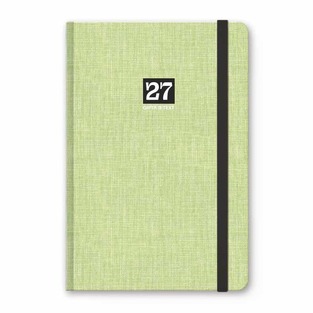 2027 ΗΜΕΡΟΛΟΓΙΟ ΗΜΕΡΗΣΙΟ TEXT BOOK 17x24cm LIME ΜΕ ΛΑΣΤΙΧΟ ΚΑΙ ΣΤΥΛΟΘΗΚΗ 627121783 (UNIPAP)