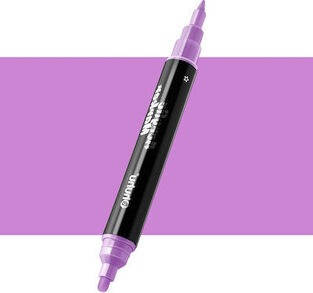 OHUHU ΑΚΡΥΛΙΚΟΣ ΜΑΡΚΑΔΟΡΟΣ ΜΕ ΔΙΠΛΗ ΜΥΤΗ NoV842 PASTEL LILAC ΠΑΣΤΕΛ ΛΙΛΑ