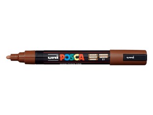 POSCA ΜΑΡΚΑΔΟΡΟΣ ΜΕΣΑΙΟΣ PC5M ΚΑΦΕ (BROWN)