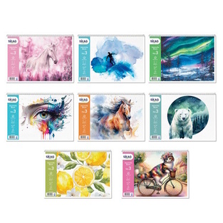 SKAG ΜΠΛΟΚ ΑΚΟΥΑΡΕΛΑΣ ΕΠΟΧΕΣ No3 24x34cm 15φ 250gr 256926