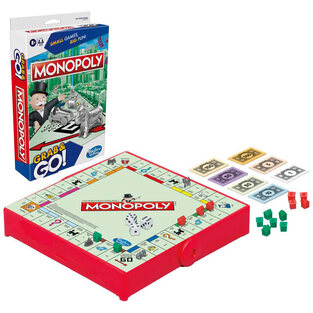 HASBRO ΕΠΙΤΡΑΠΕΖΙΟ ΠΑΙΧΝΙΔΙ MONOPOLY GRAP AND GO ΔΙΑΣΚΕΔΑΣΗ ΠΑΝΤΟΥ F8256