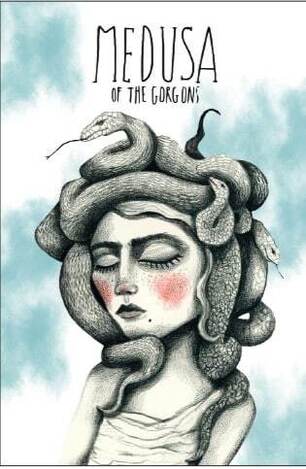 BRAINFOOD ΤΕΤΡΑΔΙΟ ΚΑΡΦΙΤΣΑ 14x21cm 32φ ΥΠΟΚΙΤΡΙΝΑ MEDUSA OF THE GORGONS