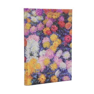 2026 2027 ΗΜΕΡΟΛΟΓΙΟ ΕΒΔΟΜΑΔΙΑΙΟ PAPERBLANKS 18ΜΗΝΟ MIDI 13x18cm MONET S CHRYSANTHEMUMS DE18798