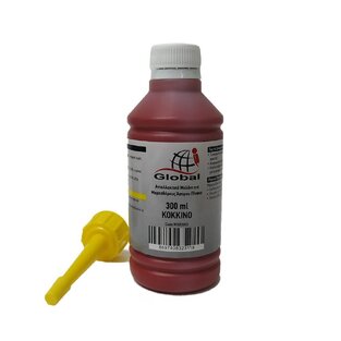 GLOBAL ΜΕΛΑΝΙ ΓΙΑ ΜΑΡΚΑΔΟΡΟ ΑΣΠΡΟΠΙΝΑΚΑ 300ml ΚΟΚΚΙΝΟ