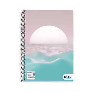 SKAG ΤΕΤΡΑΔΙΟ ΣΠΙΡΑΛ A4 (21x29,7cm) 3 ΘΕΜΑΤΩΝ 90φ UNIVERSITY FUN ΗΛΙΟΣ 300384