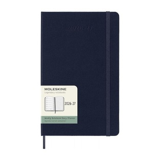 2026 2027 ΗΜΕΡΟΛΟΓΙΟ MOLESKINE LARGE (13x21cm) HARD COVER SAPPHIRE BLUE WEEKLY DIARY (ΕΒΔΟΜΑΔΙΑΙΟ ΗΜΕΡΟΛΟΓΙΟ 18ΜΗΝΟ)