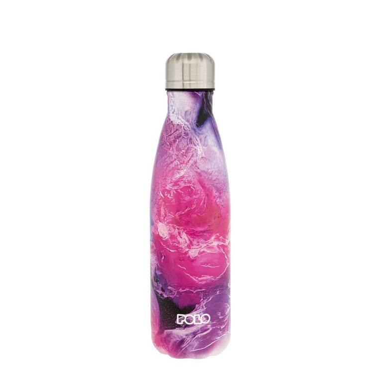 POLO ΜΠΟΥΚΑΛΙ ΘΕΡΜΟΣ STAINLESS STEEL 500ml ΜΩΒ ΦΟΥΞΙΑ 949004SET3