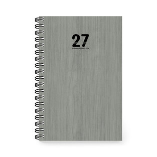 2027 ΗΜΕΡΟΛΟΓΙΟ ΗΜΕΡΗΣΙΟ ΣΠΙΡΑΛ ECO 14x21cm ΓΚΡΙ ΑΝΟΙΧΤΟ ΜΕ ΣΚΛΗΡΟ ΕΞΩΦΥΛΛΟ ΚΑΙ ΕΥΡΕΤΗΡΙΟ ΜΗΝΩΝ 892935 (ΤΡΙΠΕΡΙΝΑ)