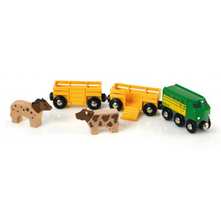 BRIO WORLD ΠΑΙΧΝΙΔΙ ΞΥΛΙΝΟ ΤΡΕΝΟ ΜΕ ΖΩΑ 33404