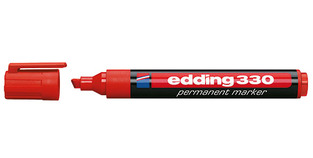 EDDING 330 ΜΑΡΚΑΔΟΡΟΣ ΑΝΕΞΙΤΗΛΟΣ ΠΛΑΚΕ ΜΥΤΗ ΚΟΚΚΙΝΟΣ No2
