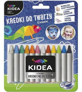 KIDEA ΧΡΩΜΑΤΑ ΓΙΑ ΤΟ ΠΡΟΣΩΠΟ ΤΥΠΟΥ ΚΗΡΟΜΠΟΓΙΑ 12 ΧΡΩΜΑΤΑ 036721