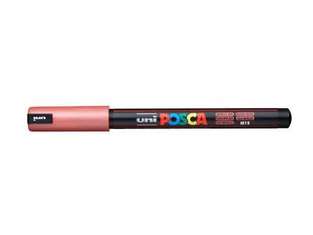 POSCA ΜΑΡΚΑΔΟΡΟΣ ΛΕΠΤΟΣ PC1MR 0.7mm ΜΕΤΑΛΛΙΚΟ ΚΟΚΚΙΝΟ (METALLIC RED)