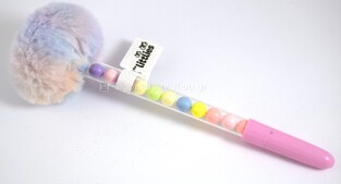 THE LITTLIES ΣΤΥΛΟ POM POM ΜΕ ΠΕΡΛΕΣ ΡΟΖ 647006