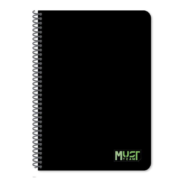 MUST TEAM ΤΕΤΡΑΔΙΟ ΣΠΙΡΑΛ A4 (21x29,7cm) 1 ΘΕΜΑΤΟΣ MONOCHROME 30φ ΜΑΥΡΟ 586553