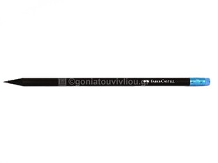 FABER CASTELL ΜΟΛΥΒΙ ΜΑΥΡΟ ΜΕ ΓΟΜΑ ΧΡΩΜΑΤΙΣΤΗ HB 611583