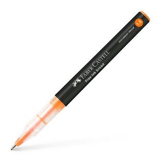 FABER CASTELL ΣΤΥΛΟ FREE INK BROAD 1.5mm ΠΟΡΤΟΚΑΛΙ
