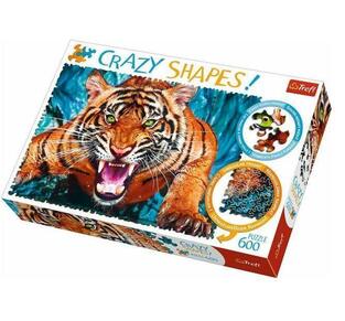 TREFL ΠΑΖΛ 600τεμ CRAZY SHAPES FACING A TIGER ΤΙΓΡΗΣ 11110