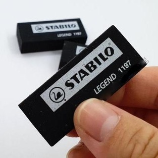 STABILO LEGEND 1197 ΜΑΥΡΗ ΓΟΜΑ