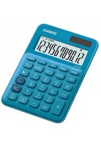 CASIO MS 20UCBU ΑΡΙΘΜΟΜΗΧΑΝΗ MY STYLE COLOR 12 ΨΗΦΙΩΝ ΜΠΑΤΑΡΙΑ ΗΛΙΑΚΟ ΜΠΛΕ