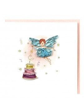 TENDANCES PETITS PETALES ΕΥΧΕΤΗΡΙΑ ΚΑΡΤΑ 15x15cm PP24C ΝΕΡΑΙΔΑ ΤΟΥΡΤΑ