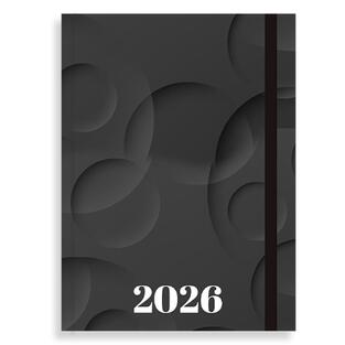 2026 ΗΜΕΡΟΛΟΓΙΟ ΗΜΕΡΗΣΙΟ 14x20cm MONOCHROME ΜΕ ΛΑΣΤΙΧΟ ΜΑΥΡΟ 587120 (TESORO)