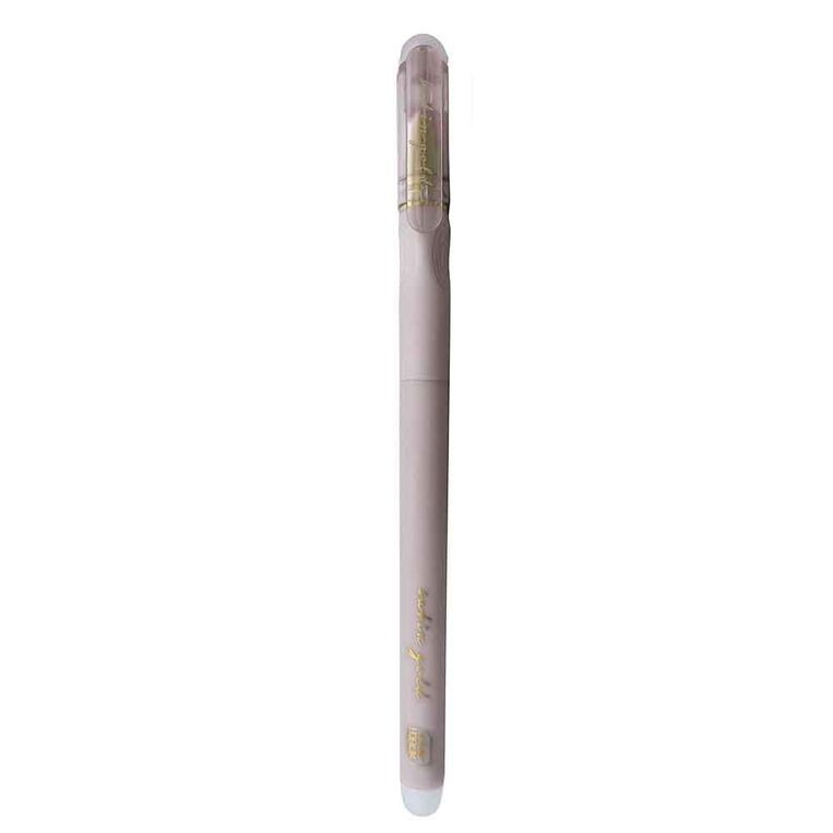 INTERDRUK ΣΤΥΛΟ ΠΟΥ ΣΒΗΝΕΙ GEL 0.5mm SATIN GOLD ΜΩΒ (ΜΠΛΕ ΜΕΛΑΝΙ) 350190