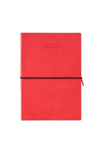2026 ΗΜΕΡΟΛΟΓΙΟ ΗΜΕΡΗΣΙΟ 17x24cm ΜΕ ΛΑΣΤΙΧΟ WIGGLY a ΚΟΚΚΙΝΟ ΜΑΥΡΟ 62234 (ΛΙΝΑΡΔΑΤΟΣ)