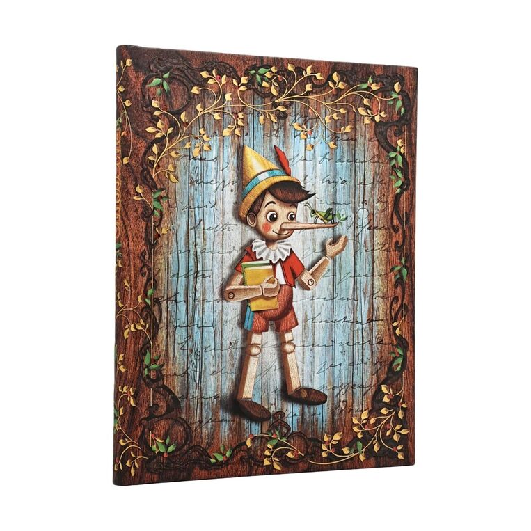 PAPERBLANKS HARDCOVER ΣΗΜΕΙΩΜΑΤΑΡΙΟ MIDI (13x18cm) CARLO COLLODI PINOCCHIO LINED (ΡΙΓΕ) PB15285