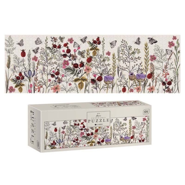 INTERDRUK ΠΑΖΛ 1000 ΤΕΜΑΧΙΩΝ 96x32cm PANORAMIC FLOWERS No1