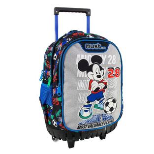 MUST ΣΧΟΛΙΚΗ ΤΣΑΝΤΑ ΣΑΚΙΔΙΟ TROLLEY ΔΗΜΟΤΙΚΟΥ 3 ΘΗΚΕΣ MICKEY MOUSE GAME DAY 563021
