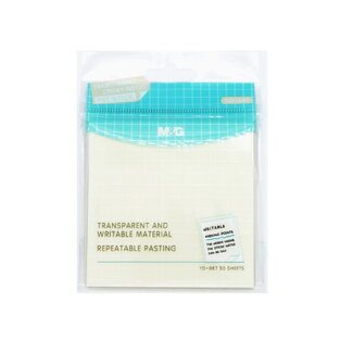 M&G ΑΥΤΟΚΟΛΛΗΤΑ ΧΑΡΤΑΚΙΑ ΣΗΜΕΙΩΣΕΩΝ 7,6x7,6cm ΔΙΑΦΑΝΗ 50φ YD987