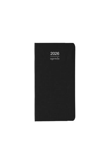 2026 ΗΜΕΡΟΛΟΓΙΟ ΑΤΖΕΝΤΑ ΕΒΔΟΜΑΔΑ ΣΕ ΔΥΟ ΣΕΛΙΔΕΣ ΠΛΑΓΙΟ 8,5x16cm TEMPO ΜΑΥΡΟ 61062 (ΛΙΝΑΡΔΑΤΟΣ)