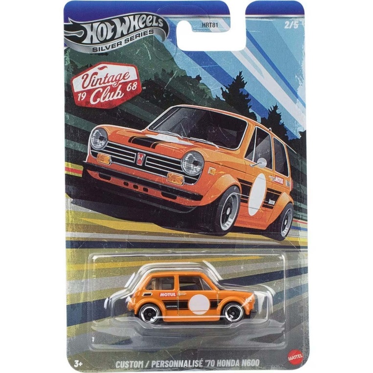 MATTEL ΑΥΤΟΚΙΝΗΤΑΚΙ HOT WHEELS SILVER SERIES VINTAGE CLUB 1968 CUSTOM PERSONNALISE 70 HONDA N600 HRT81 JKY27 861 01485