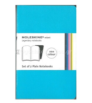 MOLESKINE VOLANT POCKET PLAIN SKY BLUE NOTEBOOK (SET OF 2) (ΟΥΡΑΝΙ KENO)