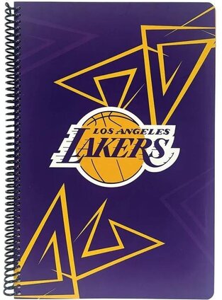 NBA BACK ME UP ΤΕΤΡΑΔΙΟ ΣΠΙΡΑΛ A4 (21x29,7cm) 2 ΘΕΜΑΤΩΝ 70φ LOS ANGELES LAKERS 378 16440