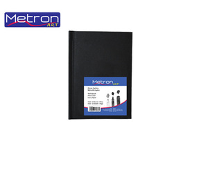 METRON ART SKETCH BOOK ΒΙΒΛΙΟΔΕΤΗΜΕΝΟ 10x15cm 110φ ΛΕΥΚΑ 100gr  ΜΑΥΡΟ ΕΞΩΦΥΛΛΟ  72707272