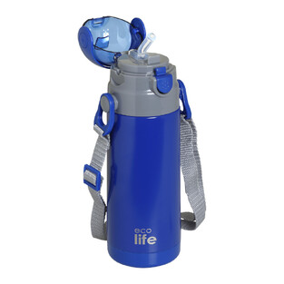 ECOLIFE ΠΑΓΟΥΡΙ ΘΕΡΜΟΣ ΑΝΟΞΕΙΔΩΤΟ ΜΕ ΚΑΛΑΜΑΚΙ ΚΑΙ ΙΜΑΝΤΑ ΜΕΤΑΦΟΡΑΣ 400ml ΜΠΛΕ ΣΚΟΥΡΟ 33BO2989